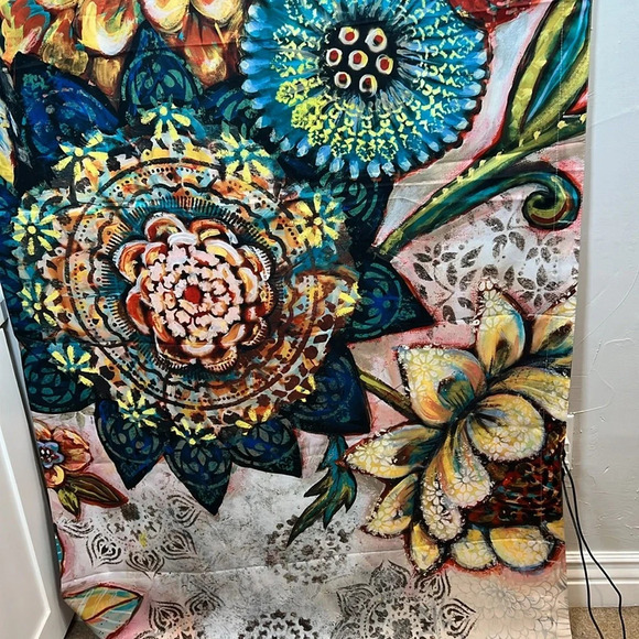 Laural Home Floral Shower Curtain Boho Boutique Floral 71” x 72” - Picture 8 of 11